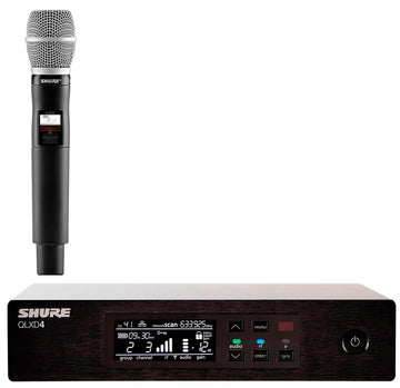 Shure -Pack- QLXD4E Receptor Inalámbrico + QLXD2 SM86 H51 Transmisor de Mano 1