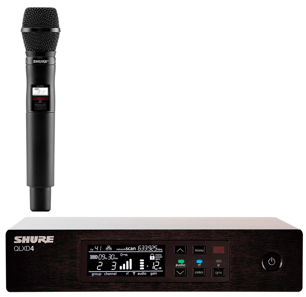 Shure -Pack- QLXD4E Receptor Inalámbrico + QLXD2 SM87 H51 Transmisor de Mano 1