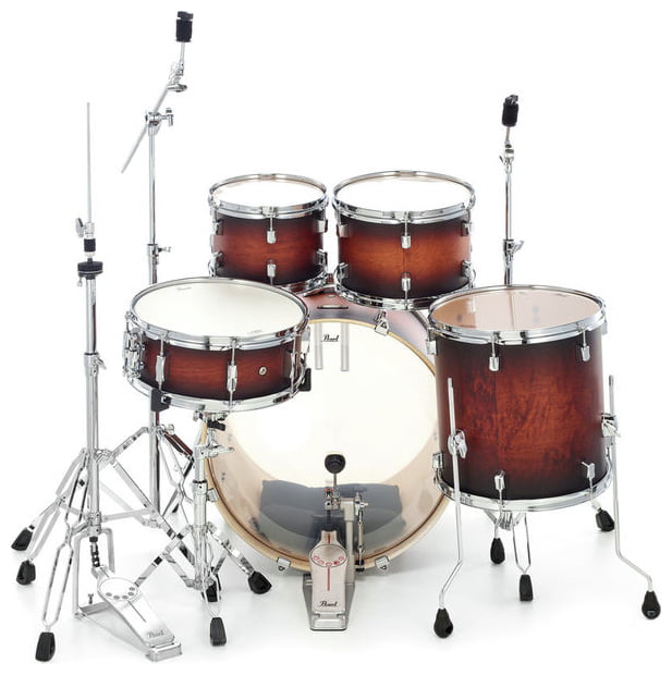 Pearl DMP925S C260 Decade Maple Batería Acústica con Herrajes Satin Brown Burst 4