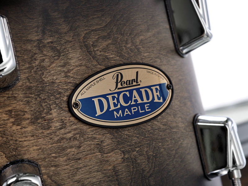 Pearl DMP925S C262 Decade Maple Batería Acústica con Herrajes Satin Black Burst 13