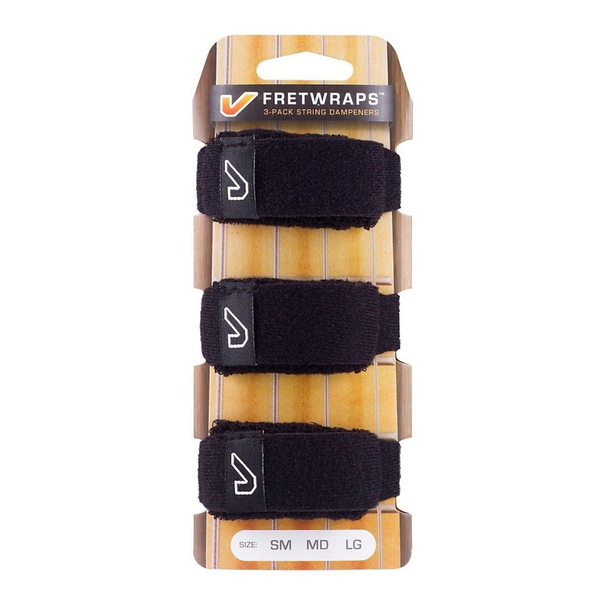 Gruv Gear FW-3PK-SM Pack 3 Fretwraps String Muters Negros Pequeños 3