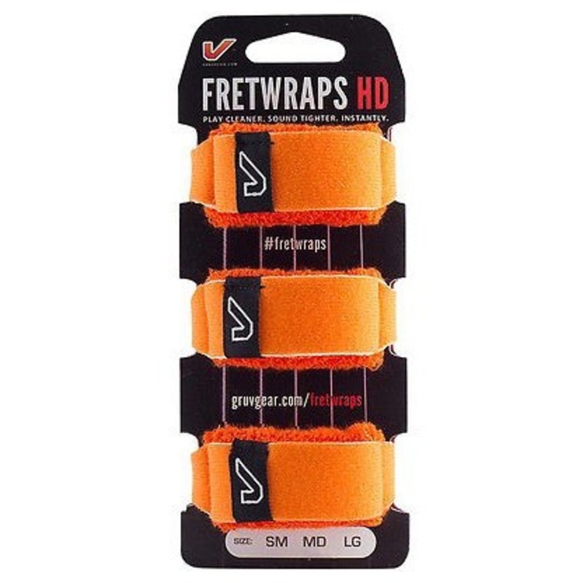 Gruv Gear FW-3PK-ORG-LG Pack 3 Fretwraps HD Flare Naranja Grandes 4