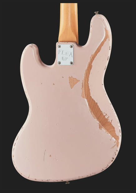 Fender Flea Artist Jazz Bass Road Worn RW Bajo Eléctrico Shell Pink 13