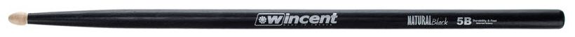 Wincent W86 Hickory 5BCB Baquetas Batería Negras 3