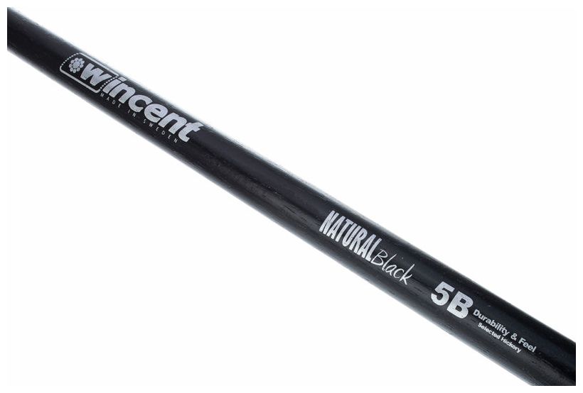 Wincent W86 Hickory 5BCB Baquetas Batería Negras 5