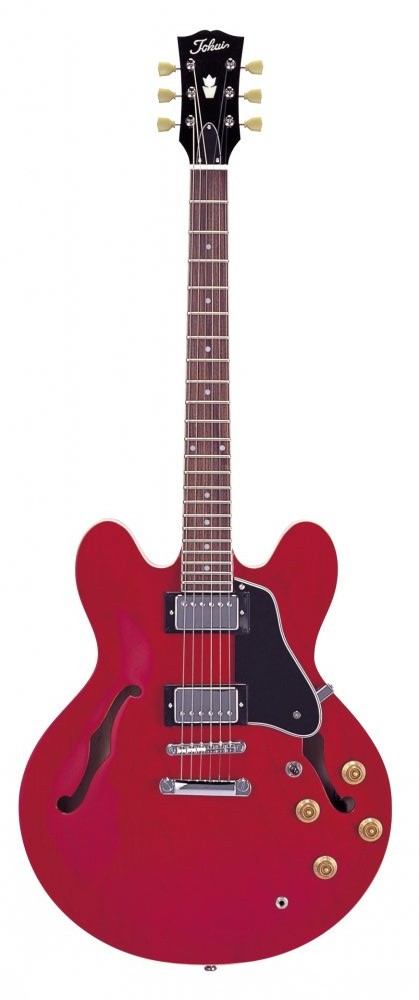 Tokai ES86 SR Guitarra Eléctrica Hollow Body Roja 1