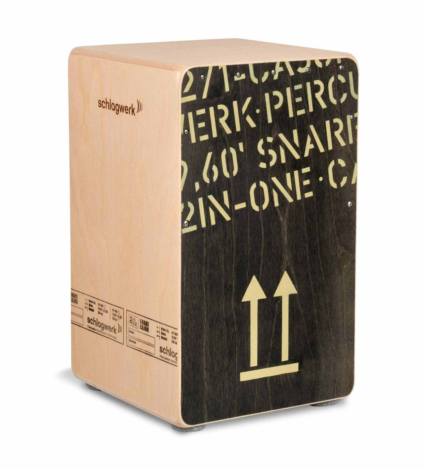 Schlagwerk La Peru CP404 BLK 2Inone Cajón Black Edition 1