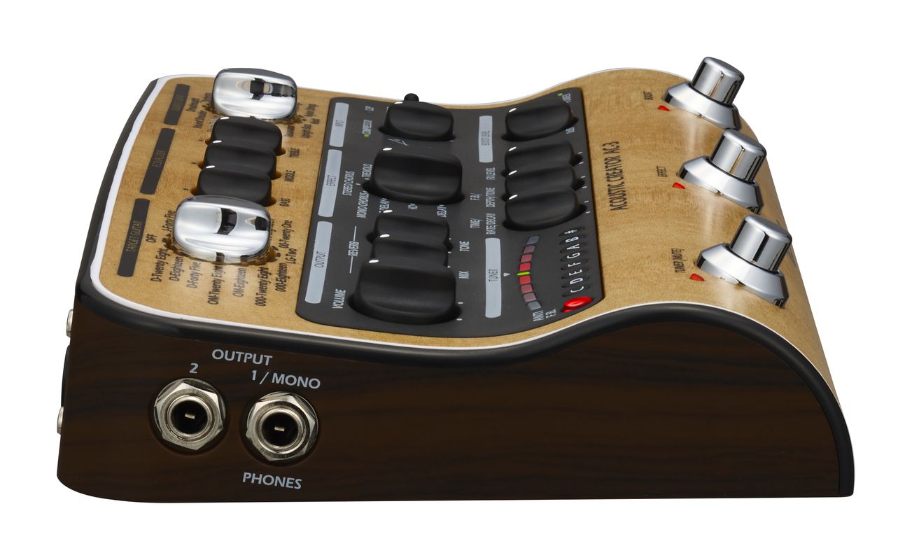 Zoom AC3 Acoustic Creator Pedalera Multiefectos Guitarra Acústica 12