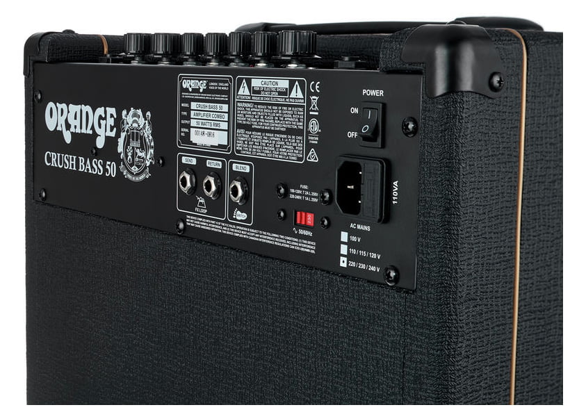 Orange Crush Bass 50 BLK Amplificador Bajo Negro 9