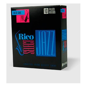 Rico Select Jazz Caña Saxo Alto 2 Suave. Unidad 1