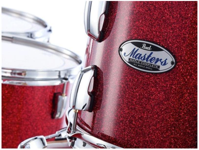 Pearl MCT924XEFP-C319 Master Maple Complete Batería Acústica Inferno Red 2