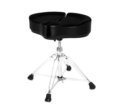 Ahead Drumsticks SPG-BL 18 Spinal G Saddle Black Cloth Top/Black Sides Asiento Batería 1