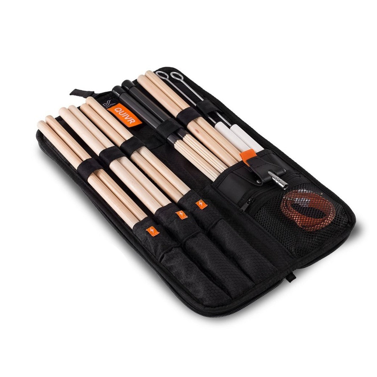 Gruv Gear QUIVR-BLK Drum Stick Bag Funda Baquetas Batería Negra. 4