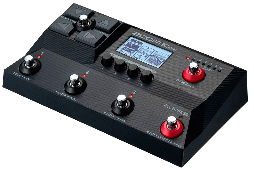 Zoom B2 Four Pedalera Multiefectos para Bajo 4