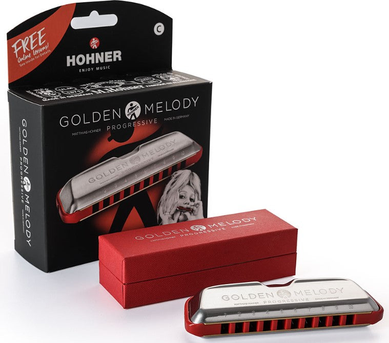 Hohner Golden Melody Progressive F Sostenido Armónica Diatónica FA Sostenido 6