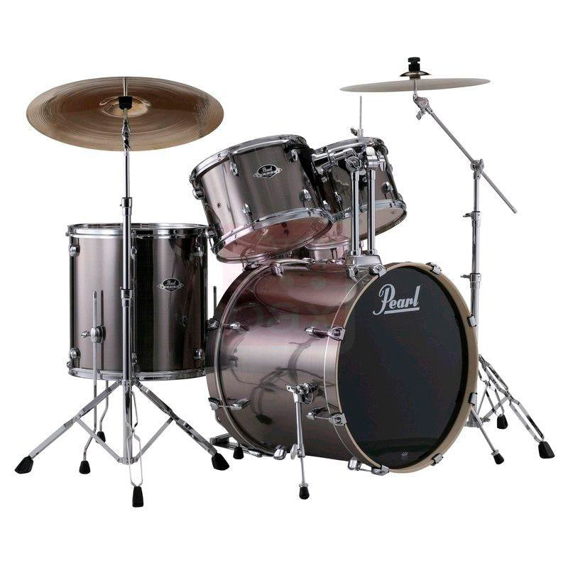 Pearl EXX705NBR C21 Export Batería Acústica con Herrajes y Platos Smokey Chrome 1