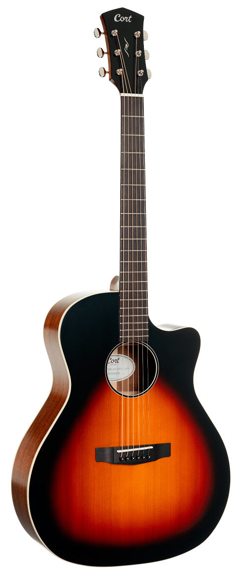 Cort Core GA FKoa LBSG Guitarra Electroacústica Gran Auditorio Light Burst Top 1