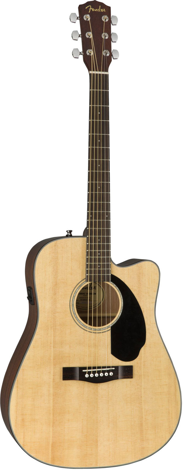 Fender CD60SCE Natural WN Guitarra Electroacústica Dreadnought 1