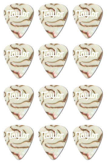 Taylor 80735 Celluloid 351 Pack 12 Púas Abalone 0.71mm 1