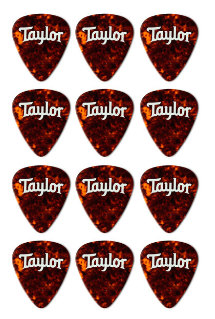 Taylor 80775 Celluloid 351 Pack 12 Púas Tortoise Shell 0.71mm 1