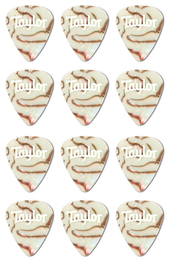 Taylor 80736 Celluloid 351 Pack 12 Púas Abalone 0.96mm 1