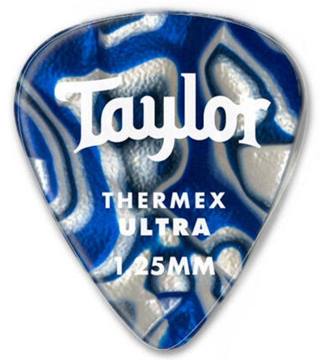 Taylor 80727 Premium 351 Thermex Ultra Púas Bolsa 6 Púas 1.25mm Blue Swirl 2