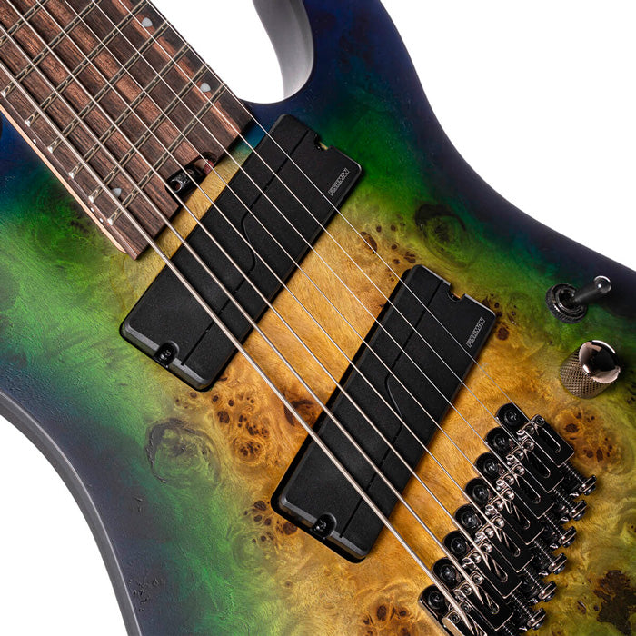Cort KX508MS II MBB Guitarra Eléctrica 8 Cuerdas Mariana Blue Burst 3