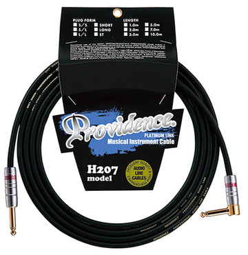 Providence H207 SL 3M Cable Instrumento Jack Recto Acodado 3 Metros 1
