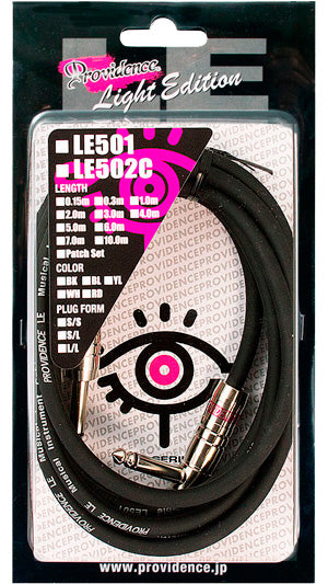 Providence LE501 3SL Black Cable Instrumento Jack Recto Jack Acodado 3 Metros Negro 1