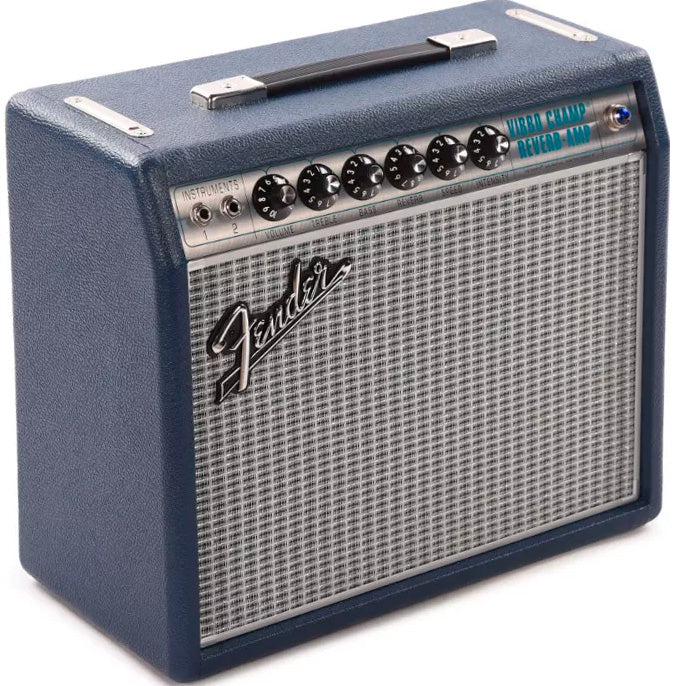 Fender 68 Vibro Champ Reverb FSR Amplificador Guitarra Navy Blue 1