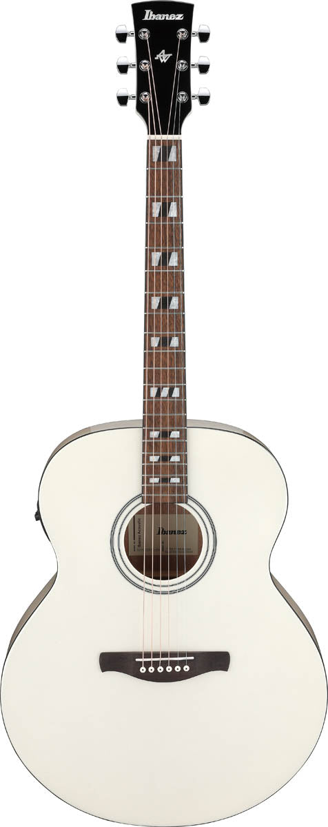 Ibanez AJ70M2E PW Guitarra Electroacústica Jumbo Pearl White 1