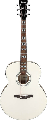 Ibanez AJ70M2E PW Guitarra Electroacústica Jumbo Pearl White 1