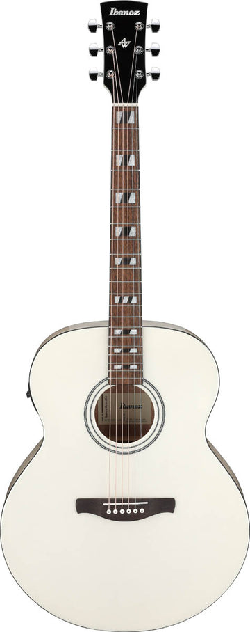 Ibanez AJ70M2E PW Guitarra Electroacústica Jumbo Pearl White 1