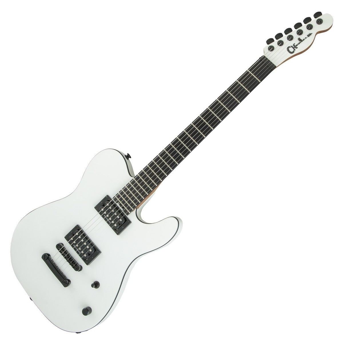 Charvel Pro-Mod San Dimas Style 2 Joe Duplantier EB Guitarra Eléctrica Satin White 7