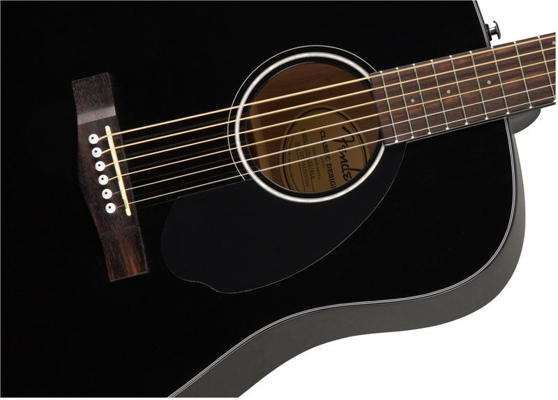 Fender CD60S Black Guitarra Acústica Dreadnought 5