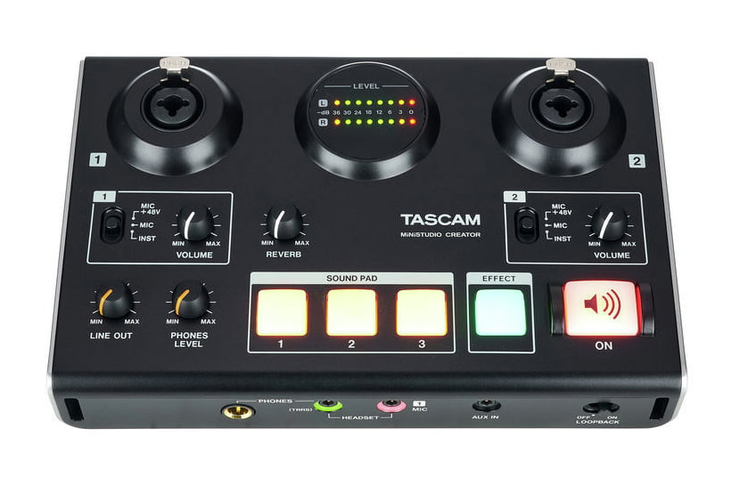 Tascam US-42B Ministudio Creator Interfaz de Audio 3