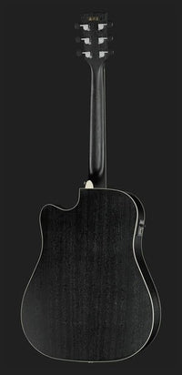 Ibanez AW84CE WK Guitarra Electroacústica Dreadnought Weathered Black 7