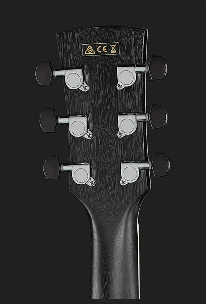 Ibanez AW84CE WK Guitarra Electroacústica Dreadnought Weathered Black 11