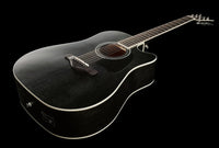 Ibanez AW84CE WK Guitarra Electroacústica Dreadnought Weathered Black 13