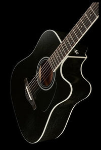 Ibanez AW84CE WK Guitarra Electroacústica Dreadnought Weathered Black 15