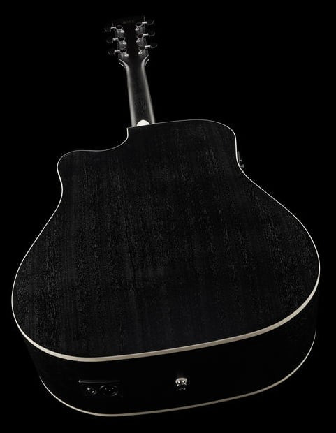 Ibanez AW84CE WK Guitarra Electroacústica Dreadnought Weathered Black 16