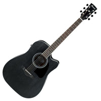 Ibanez AW84CE WK Guitarra Electroacústica Dreadnought Weathered Black 17