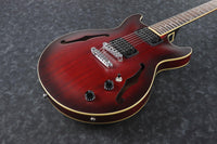 Ibanez AM53 SRF Guitarra Eléctrica Semihollow Sunburst Red 4