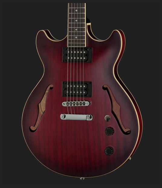 Ibanez AM53 SRF Guitarra Eléctrica Semihollow Sunburst Red 7