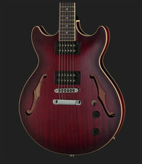 Ibanez AM53 SRF Guitarra Eléctrica Semihollow Sunburst Red 7