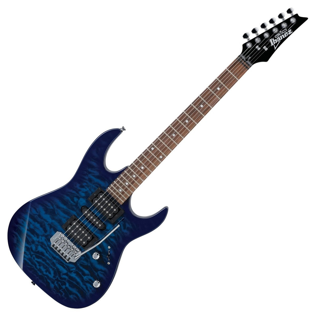 Ibanez GRX70QA TBB GIO Guitarra Eléctrica Transparent Blue Burst 8