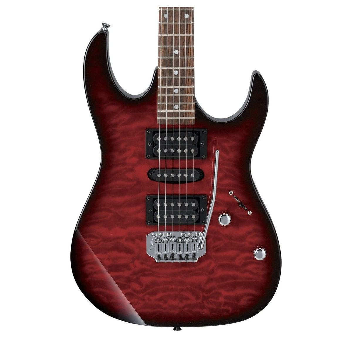 Ibanez GRX70QA TRB GIO Guitarra Eléctrica Transaparent Red Burst 2