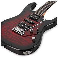 Ibanez GRX70QA TRB GIO Guitarra Eléctrica Transaparent Red Burst 7