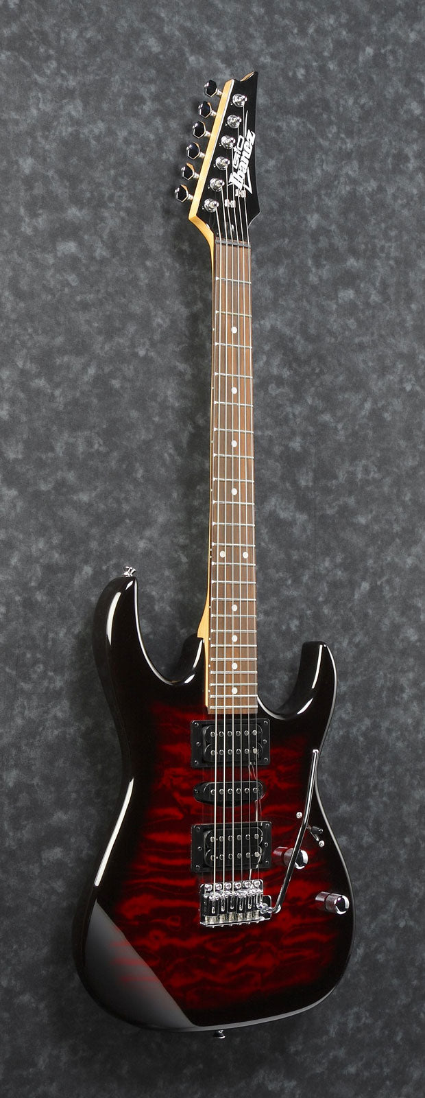 Ibanez GRX70QA TRB GIO Guitarra Eléctrica Transaparent Red Burst 11