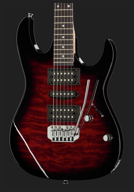 Ibanez GRX70QA TRB GIO Guitarra Eléctrica Transaparent Red Burst 16